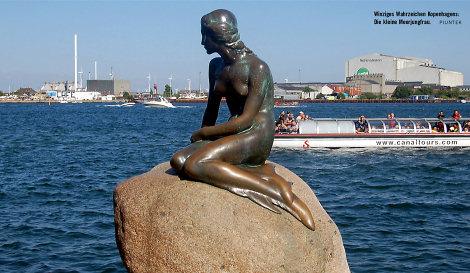 Die Kleine Meerjungfrau in Kopenhagen. - Foto: Claudia Piuntek